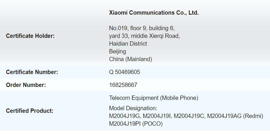 Xiaomi Redmi 9 jako POCO smartfony specyfikacja dane technicze