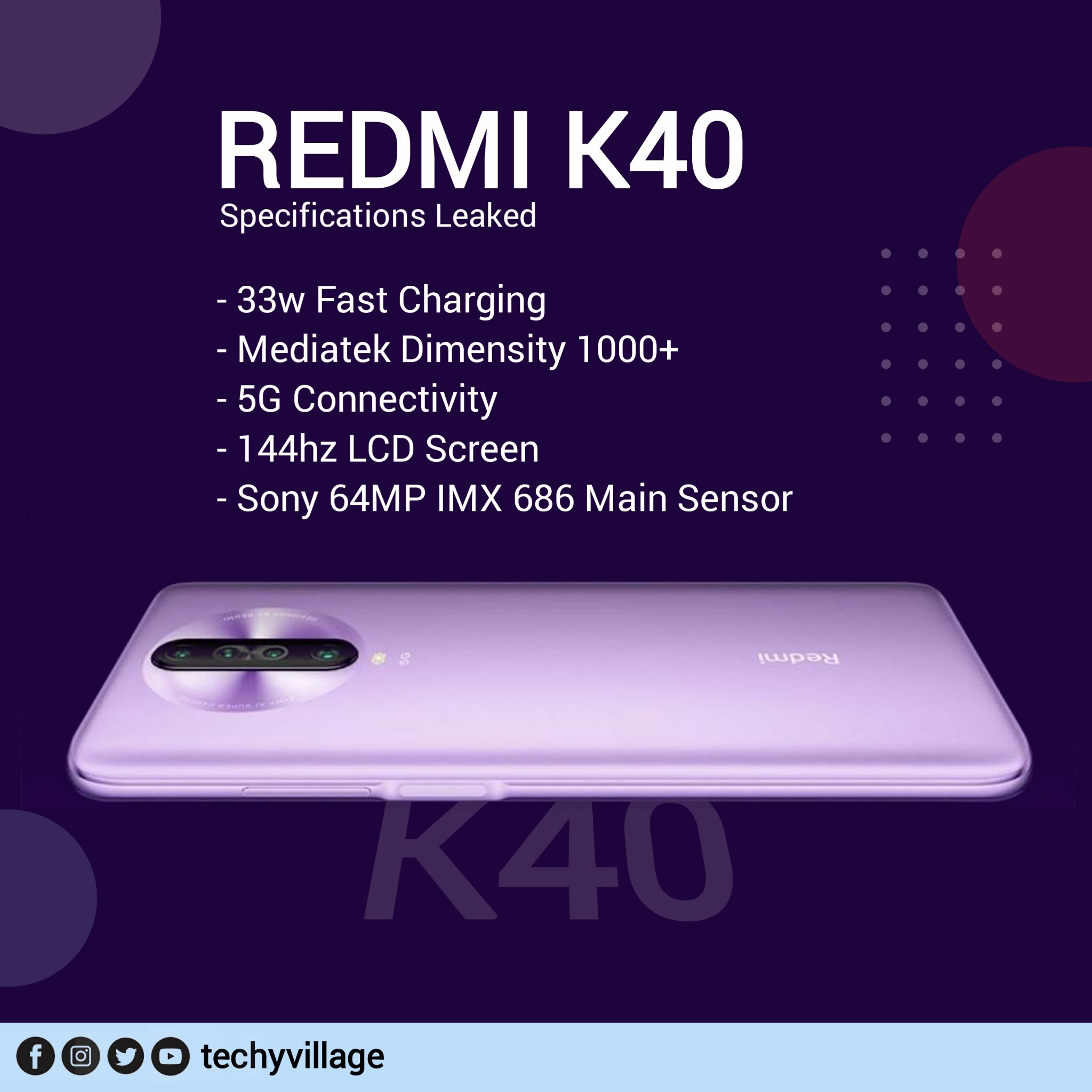 Xiaomi Redmi K40 5G plotki przecieki wycieki kiedy premiera specyfikacja dane techniczne