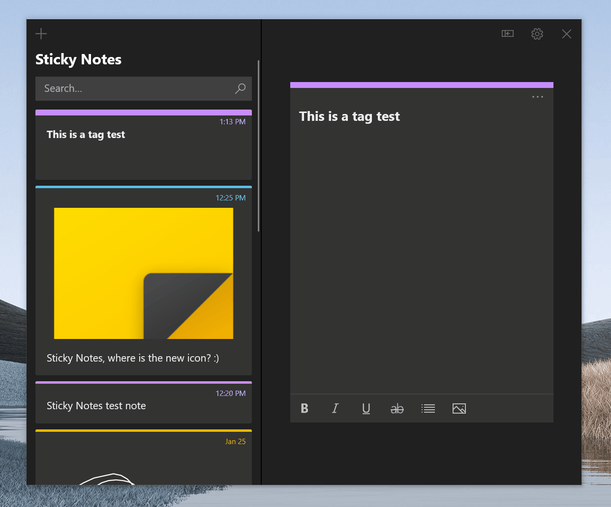 Aktualiacja Sticky Notes dla Windows 10 aplikacja notatki