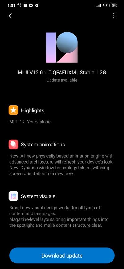 aktualizacja MIUI 12 Stable dla Xiaomi Mi 9