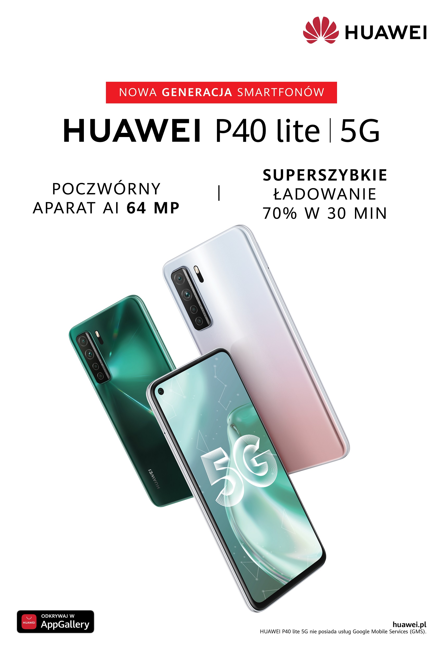polska premiera Huawei P40 Lite 5G cena opinie gdzie kupić najtaniej w Polsce specyfikacja dane techniczne