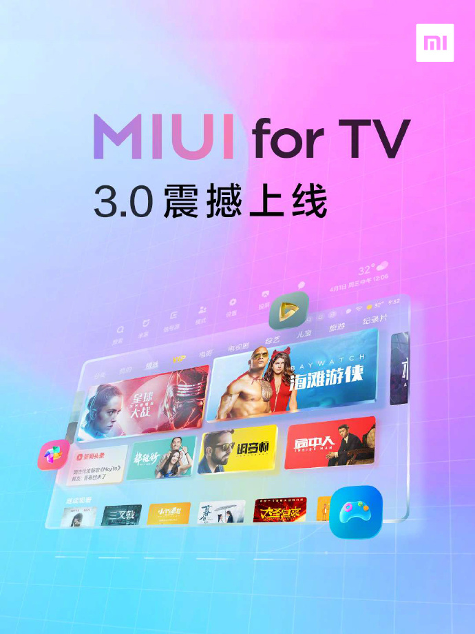 aktualizacja MIUI for TV 3.0 na telewizory Xiaomi Android TV nowe funkcje nowości co nowego