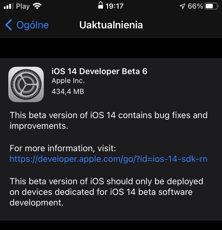 iOS 14 beta 6 co nowego nowości lista zmian Apple iPhone aktualizacja