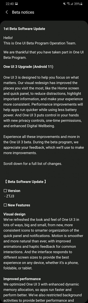 publiczne beta testy One UI 3.0 beta Android 11 dla Samsung Galaxy S20 czy warto zainstalować jak opinie
