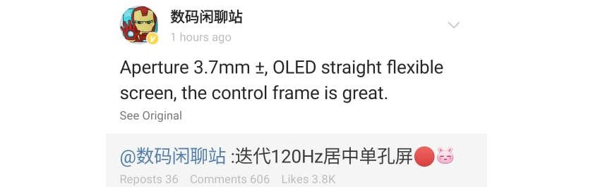 Xiaomi Redmi K40 ekran OLED plotki przecieki wycieki