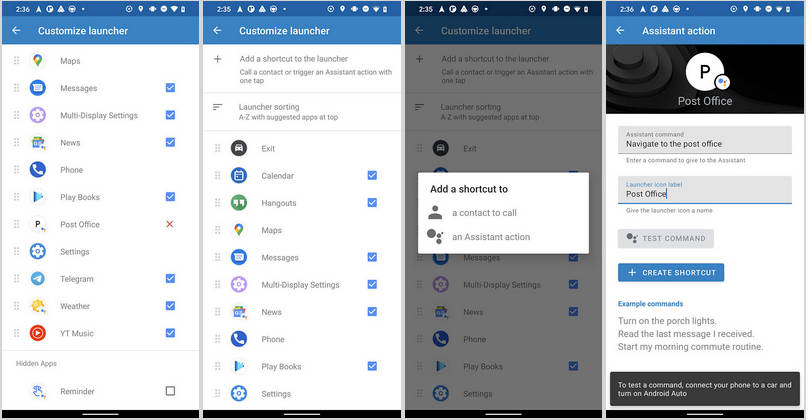 Android Auto 5.8 możliwość zmiany tapety skróty Asystent Google