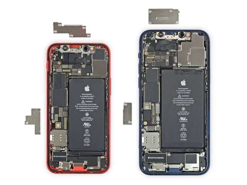 Apple iPhone 12 Mini rozbiórka iFixit komponenty