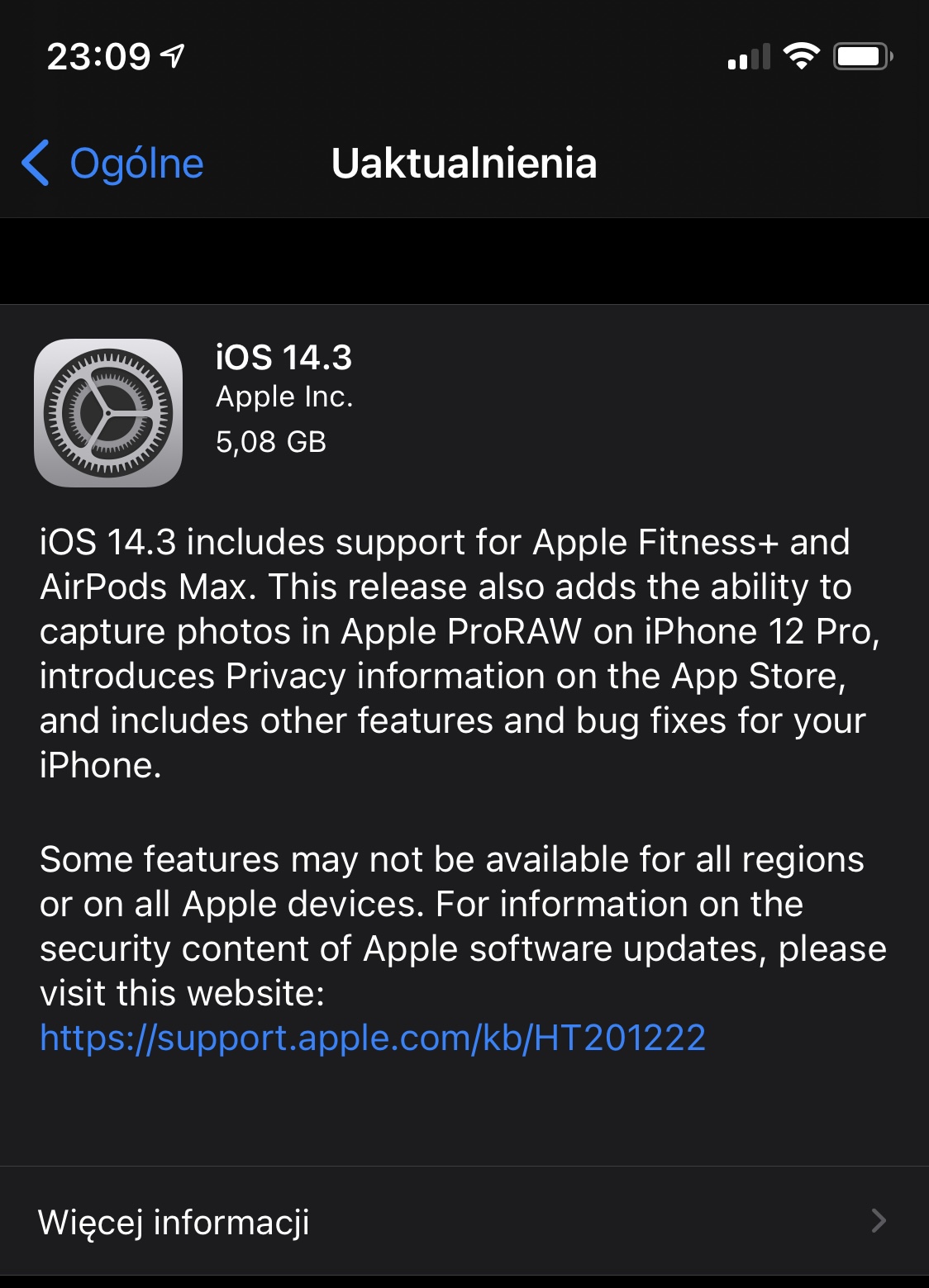 aktualizacja iOS 14.3 RC iPadOS 14.3 RC co nowego nowości wykaz zmian Apple iPhone opinie czy warto instalować