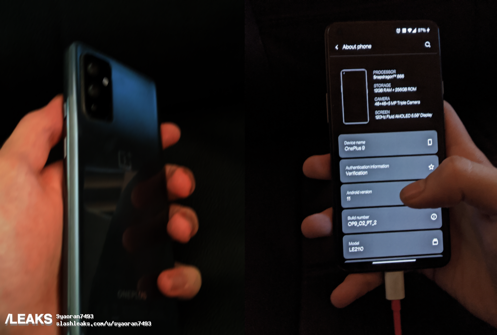 prototyp OnePlus 9 specyfikacja techniczna kiedy premiera plotki przecieki wycieki