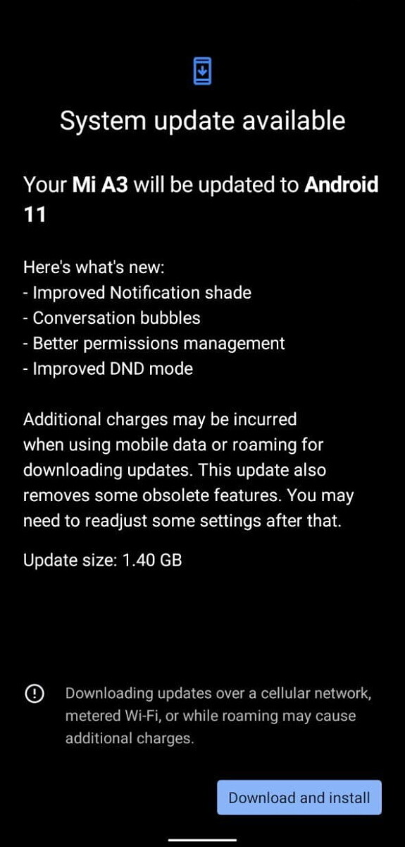 aktualizacja Android 11 One dla Xiaomi Mi A3 opinie czy warto instalować