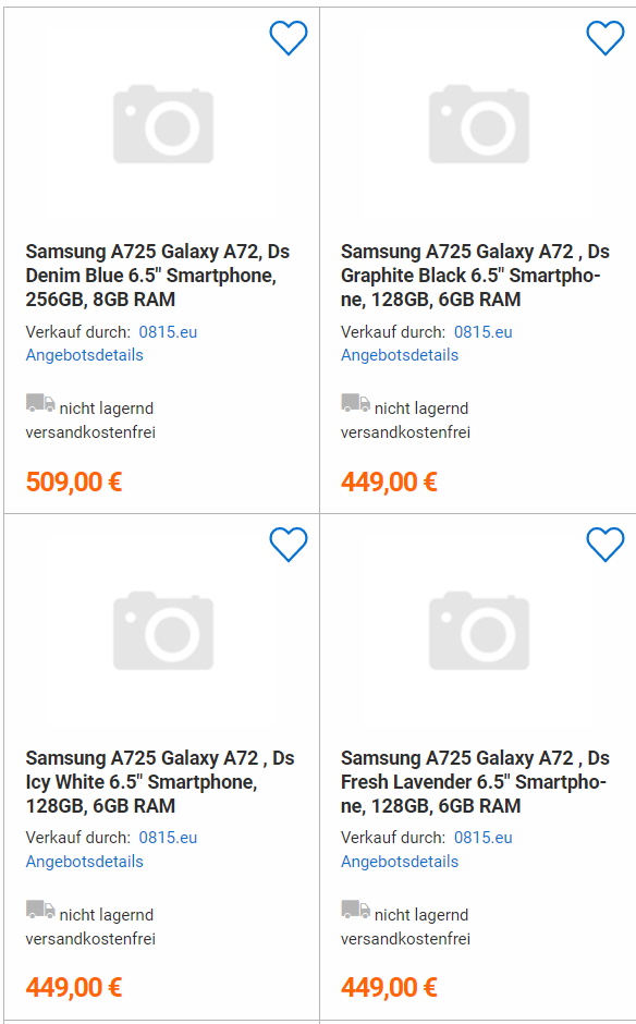 kiedy premiera Samsung Galaxy A72 5G cena specyfikacja techniczna plotki przecieki