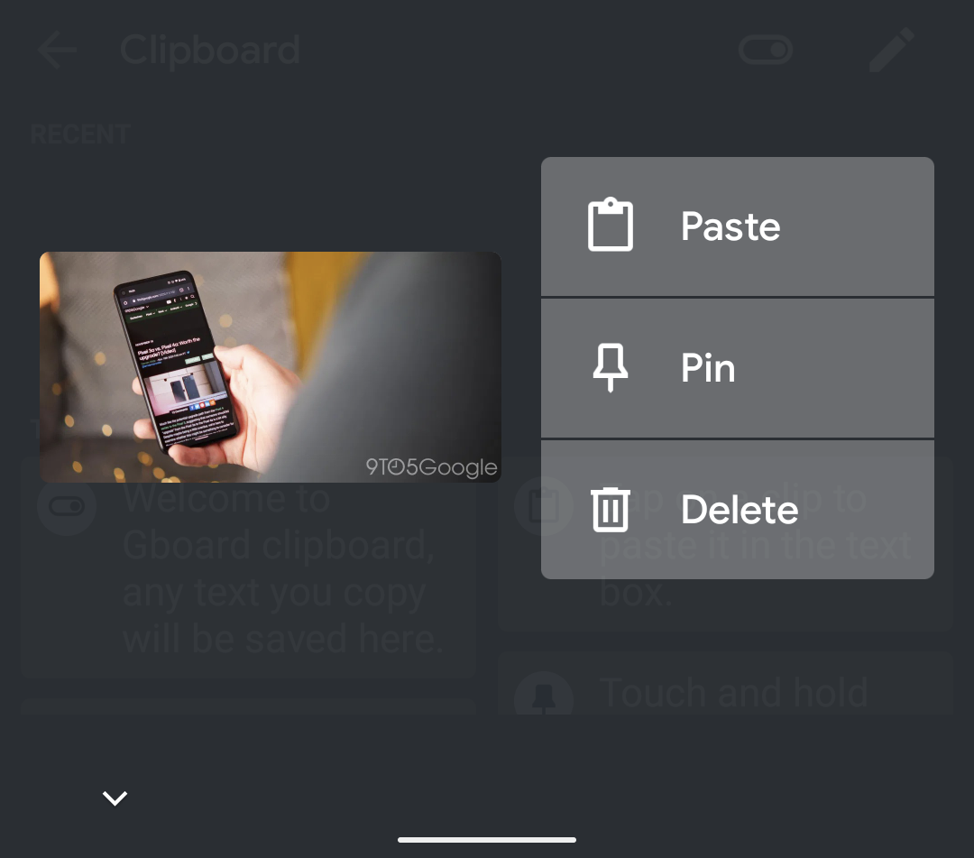 klawiatura Google Gboard 10.2 motywy aplikacje schowek screenshoty