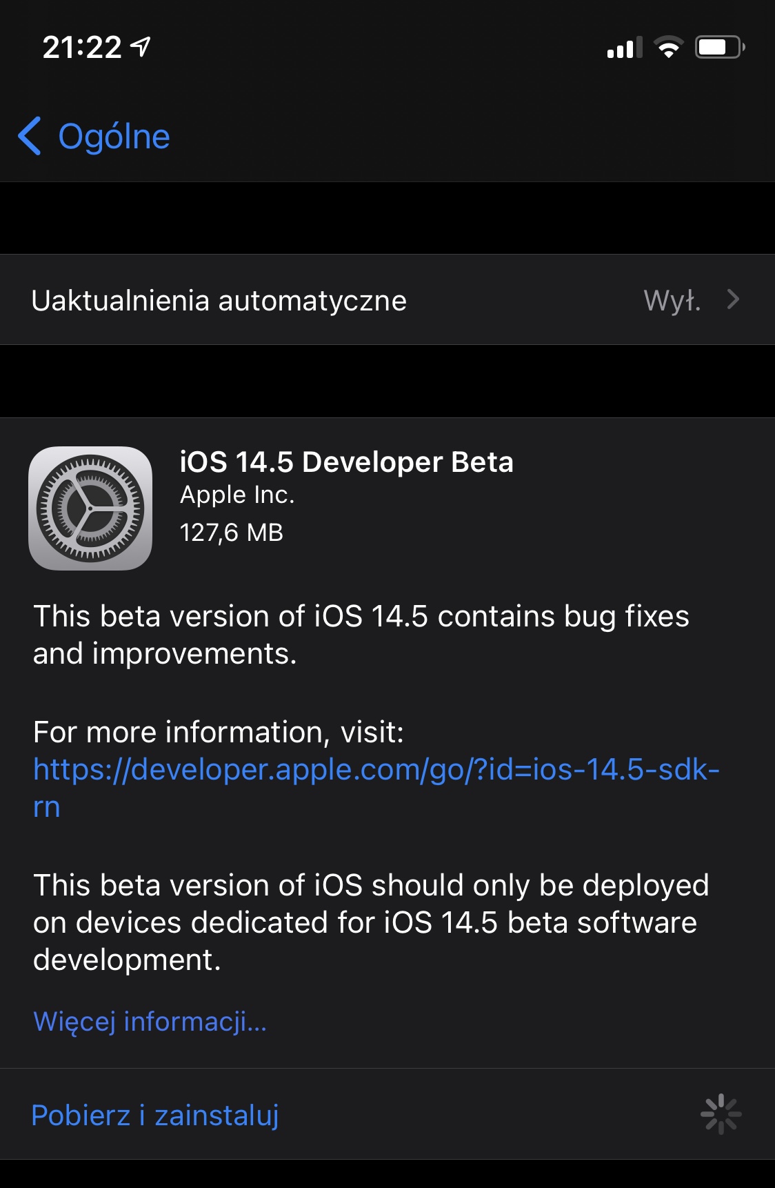 aktualizacja iOS 14.5 beta 1 Apple iPhone watchOS 7.4 czy warto instalować opinie co nowego nowości