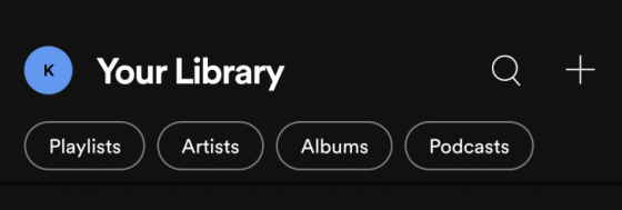 aplikacja Spotify zmiany Twoja biblioteka