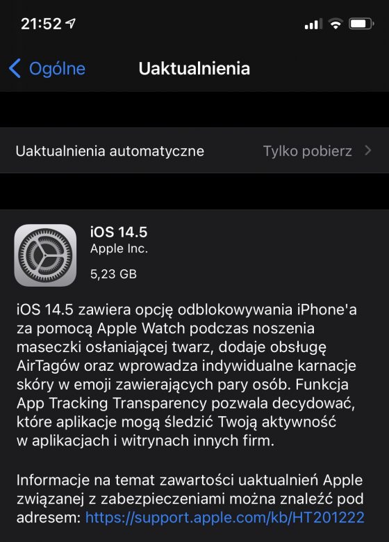 aktualizacja iOS 14.5 RC iPadOS 14.5 RC Apple iPhone iPad co nowego nowości zmiany opinie czy warto instalować