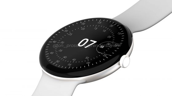 smartwatch Google Pixel Watch Wear OS rendery specyfikacja