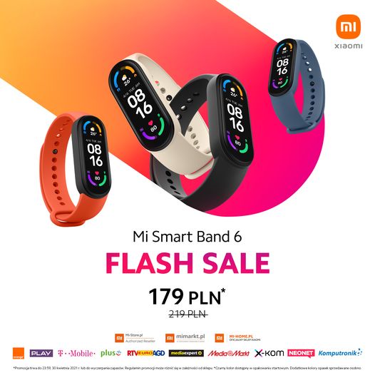 przedsprzedaż Xiaomi Mi Band 6 cena flash sale promocja