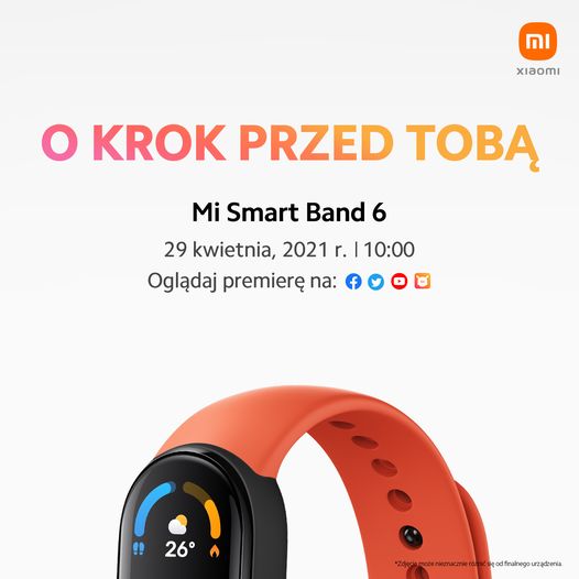 kiedy premiera Xiaomi Mi Band 6 cena w Polsce Xiaomi Polska