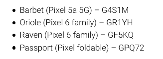 Android 12 beta 1 składany smartfon Google Pixel 6 5a 5G plotki przecieki