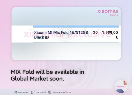 Xiaomi Mi Mix Fold cena w Europie Polsce