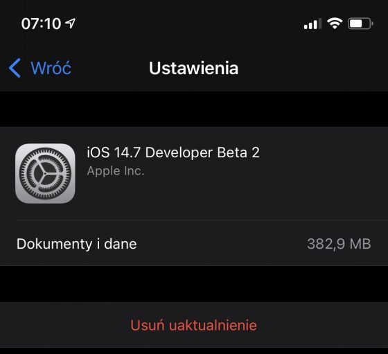 aktualizacja iOS 14.7 beta 2 Apple iPhone błąd problemy SIM