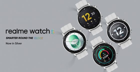 srebrny smartwatch Realme Watch S cena opinie