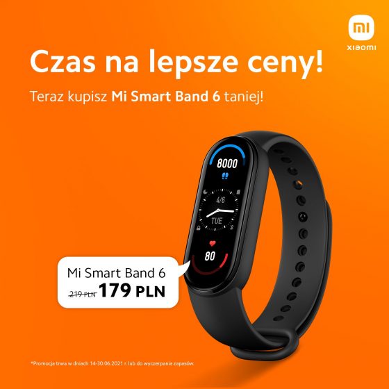 opaska Xiaomi Mi Band 6 cena gdzie kupić najtaniej w Polsce promocja Xiaomi Polska