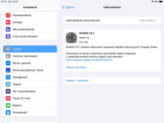 aktualizacja iPadOS 14.7 Apple iPad opinie co nowego nowości zmiany czy warto instalować