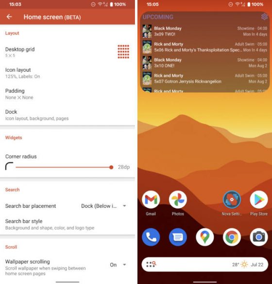 aplikacja Nova Launcher 7 beta co nowego nowości zmiany