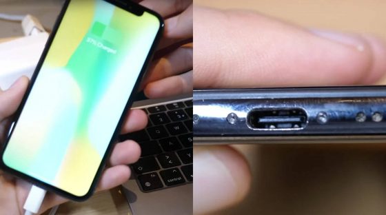 Apple iPhone X z USB C zamiast Lightning youtuber