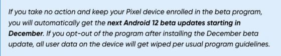 kiedy testy Google Android 12.1 beta
