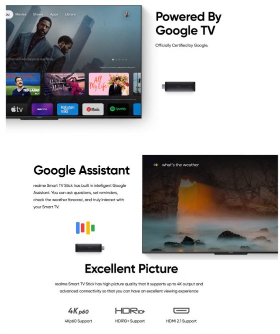 Realme 4K Smart Google TV Stick cena opinie gdzie kupić najtaniej w Polsce