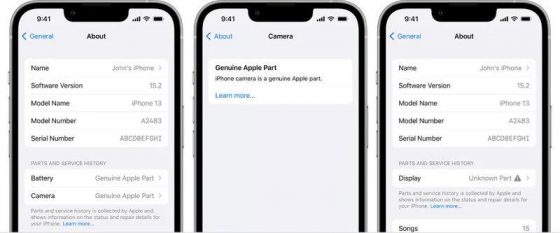 aktualizacja iOS 15.2 historia naprawy iPhone jak sprawdzić bateria ekran aparat
