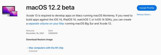 kiedy macOS 12.2 Monterey beta co nowego nowości aplikacja Apple Music Safari