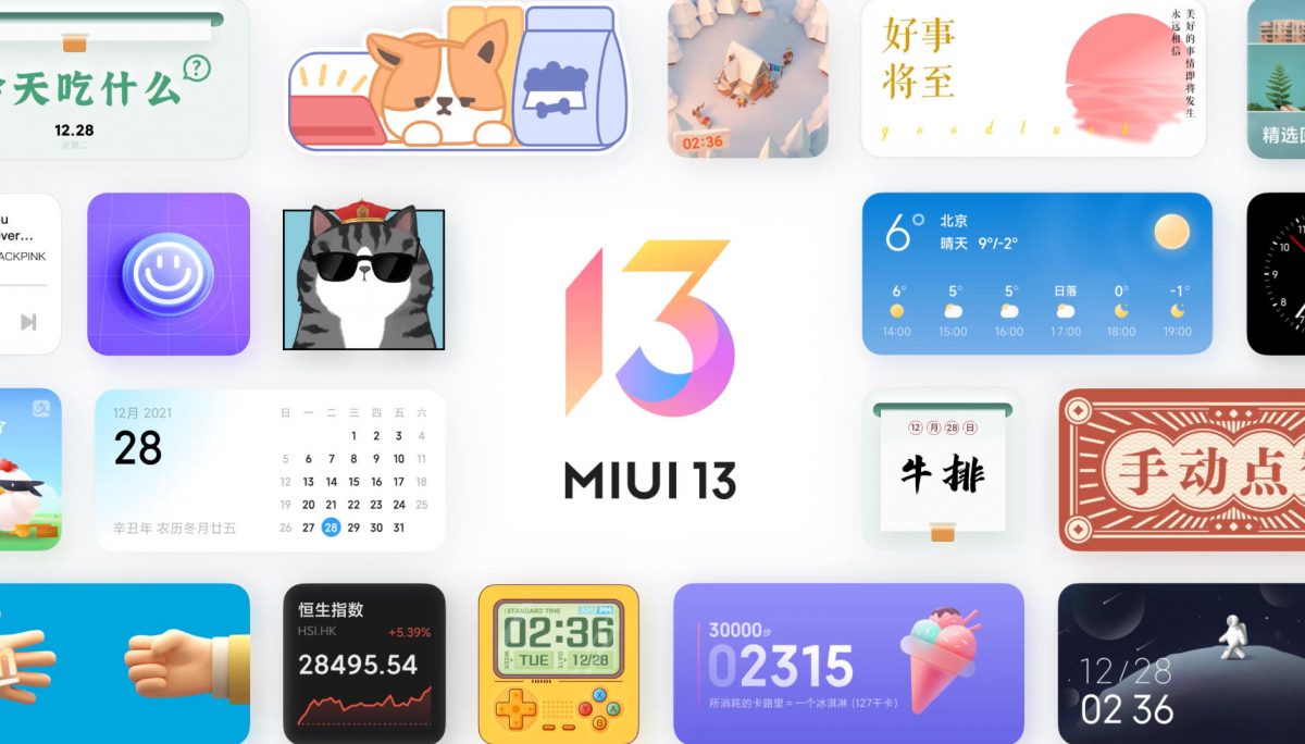kiedy MIUI 13 beta które smartfony Xiaomi tapety tła