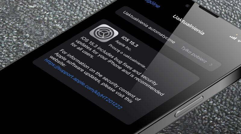 aktualizacja iOS 15.3 RC iPadOS 15.3 co nowego nowości Apple iPhone