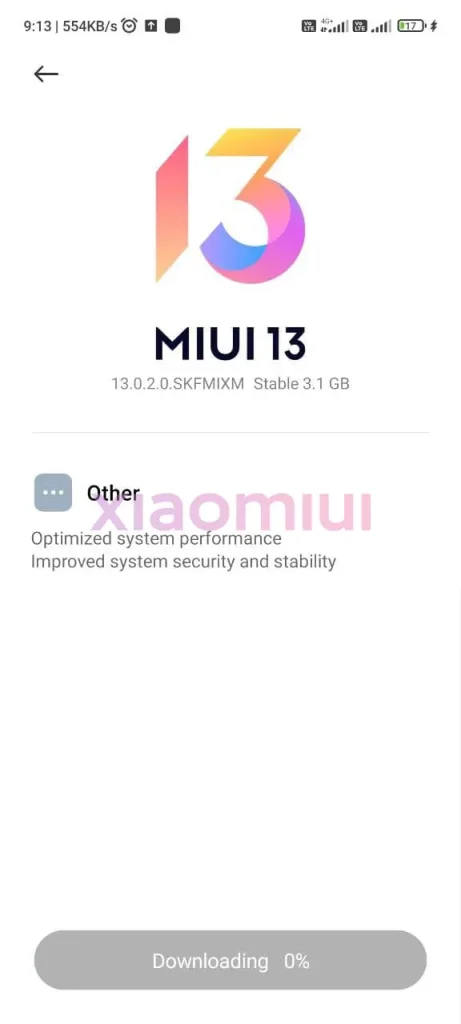 MIUI 13 Global dla Xiaomi Mi 11 Lite Redmi Note 10 Pro
