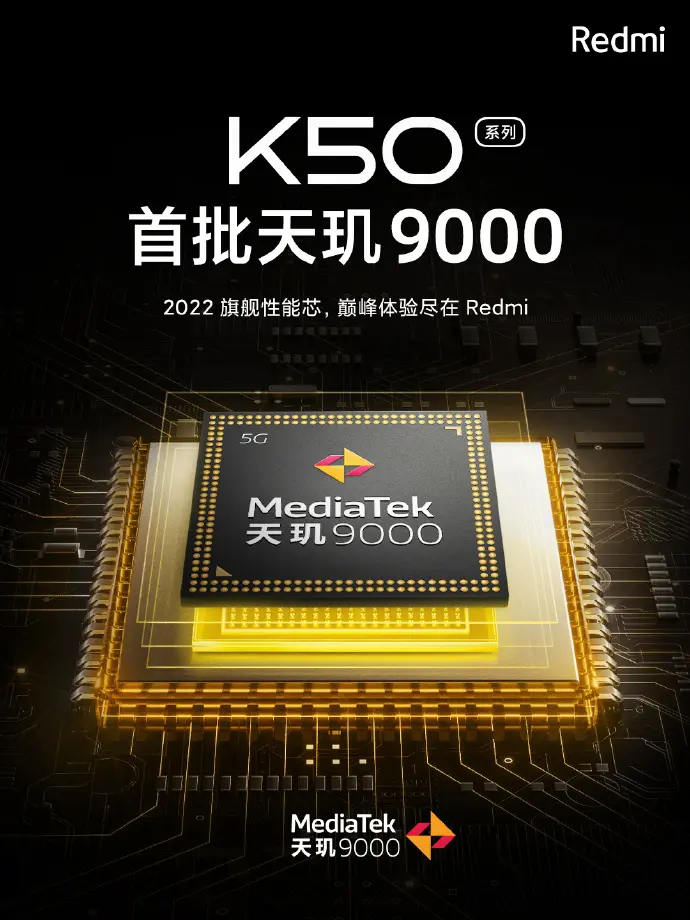 kiedy Redmi K50 MediaTek Dimensity 9000