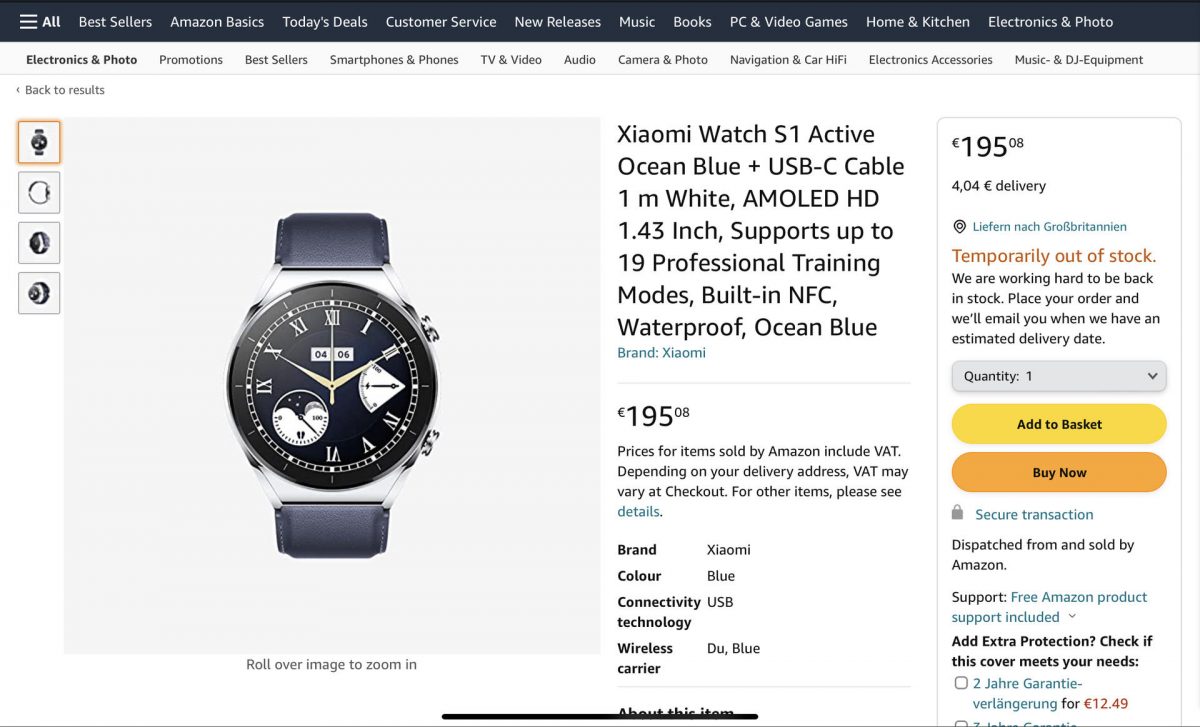 smartwatch Xiaomi Watch S1 cena kiedy gdzie kupić najtaniej w Polsce