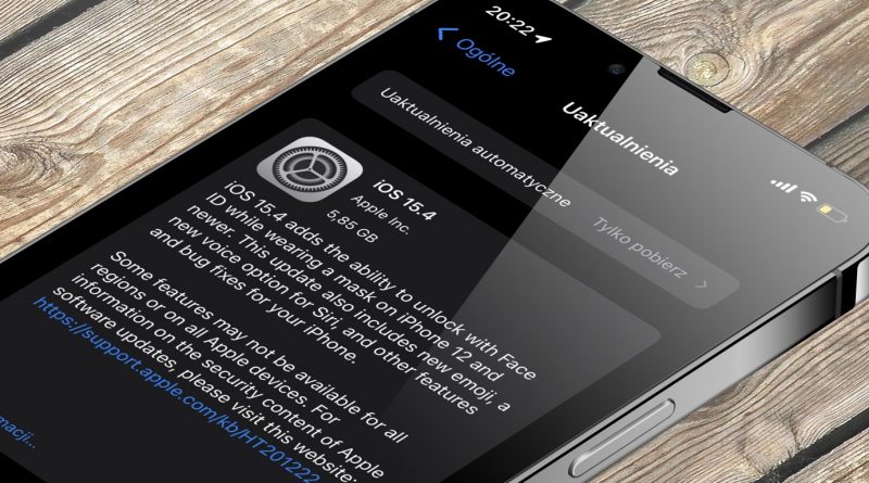 aktualizacja iOS 15.4 co nowego nowości iPhone zmiany Apple problemy bateria