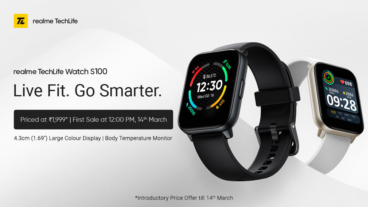smartwatch Realme TechLife Watch S100 cena specyfikacja techniczna opinie