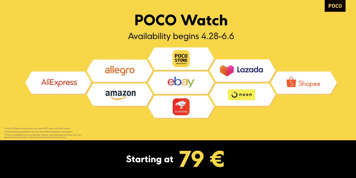 premiera smartwatch POCO Watch cena specyfikacja techniczna