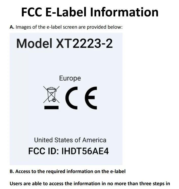 smartfon Motorola Moto G62 5G cena specyfikacja techniczna FCC