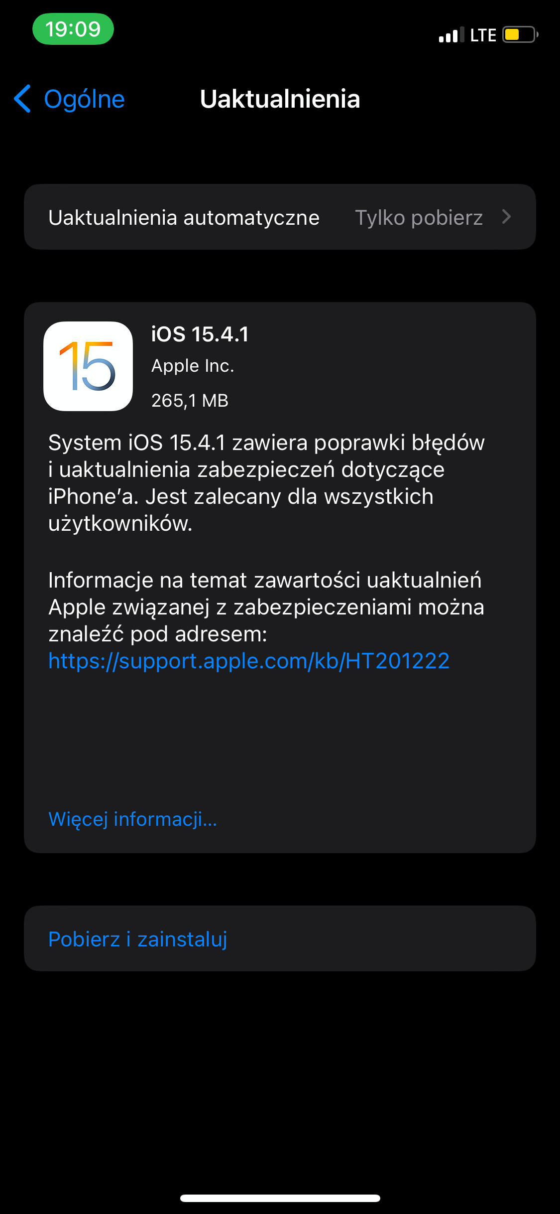 aktualizacja iOS 15.4.1 problem Apple iPhone