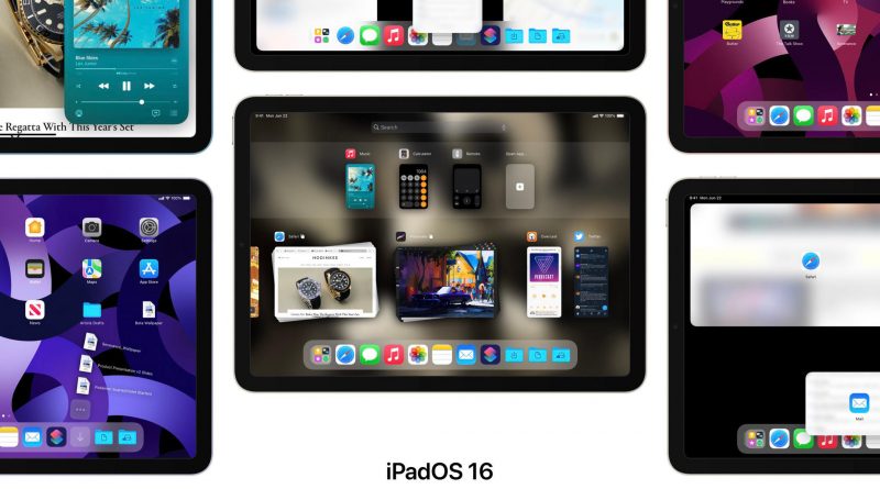 koncept iPadOS 16 wizualizacja zmiany nowości Apple iPad rozmiar okien nowe funkcje