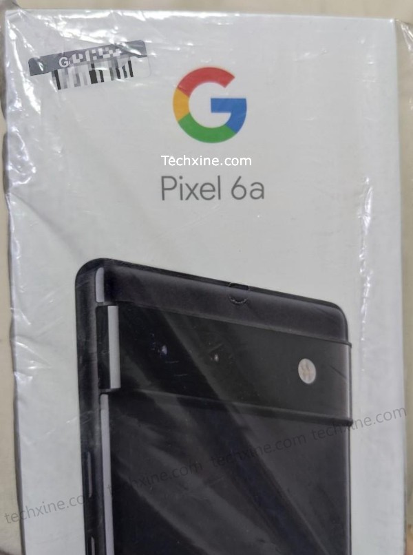 design Google Pixel 6A opakowanie