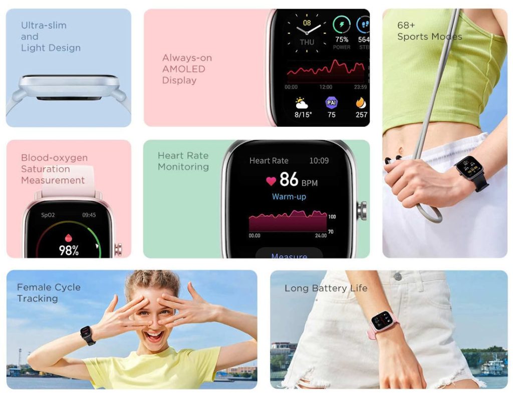 smartwatch Amazfit GTS 2 Mini cena specyfikacja techniczna