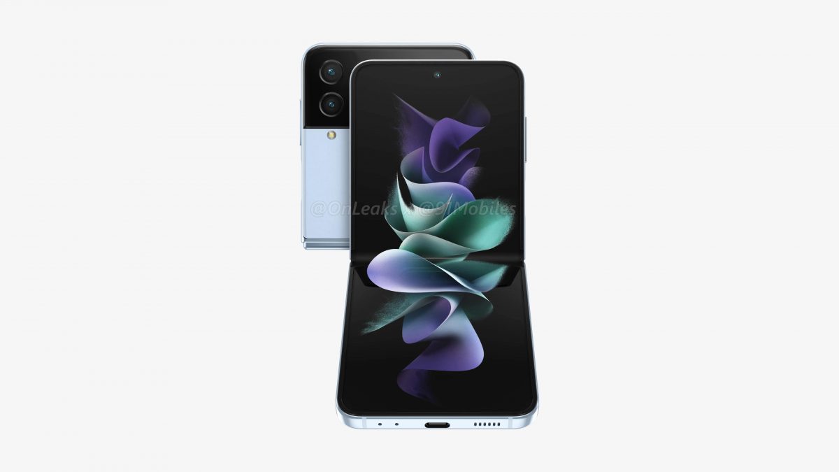 składany smartfon Samsung Galaxy Z Flip 4 rendery