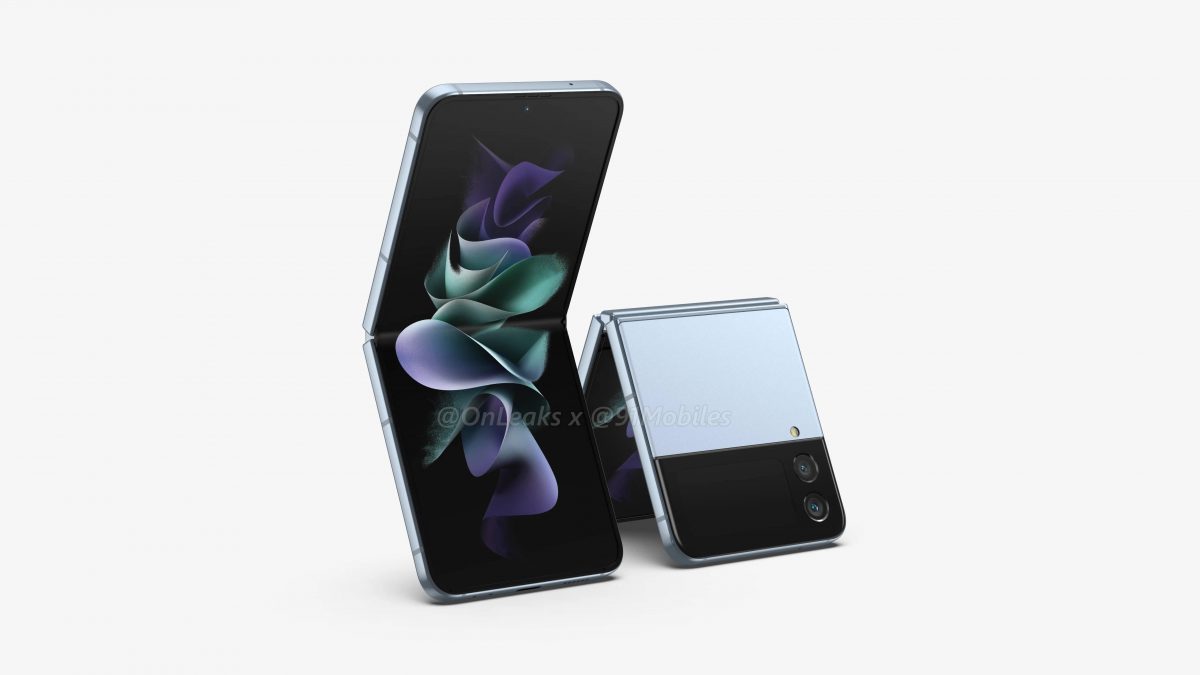 składany smartfon Samsung Galaxy Z Flip 4 rendery