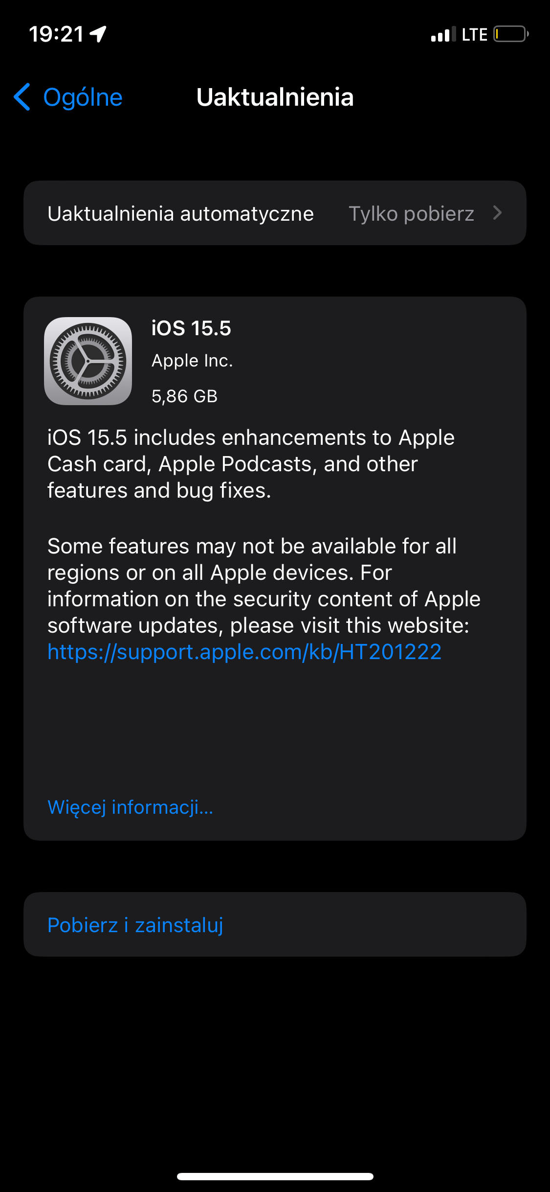 aktualizacja iOS 15.5 RC iPadOS 15.5 RC co nowego nowości zmiany Apple iPhone
